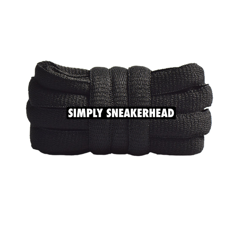 Black Classic Oval Shoelaces