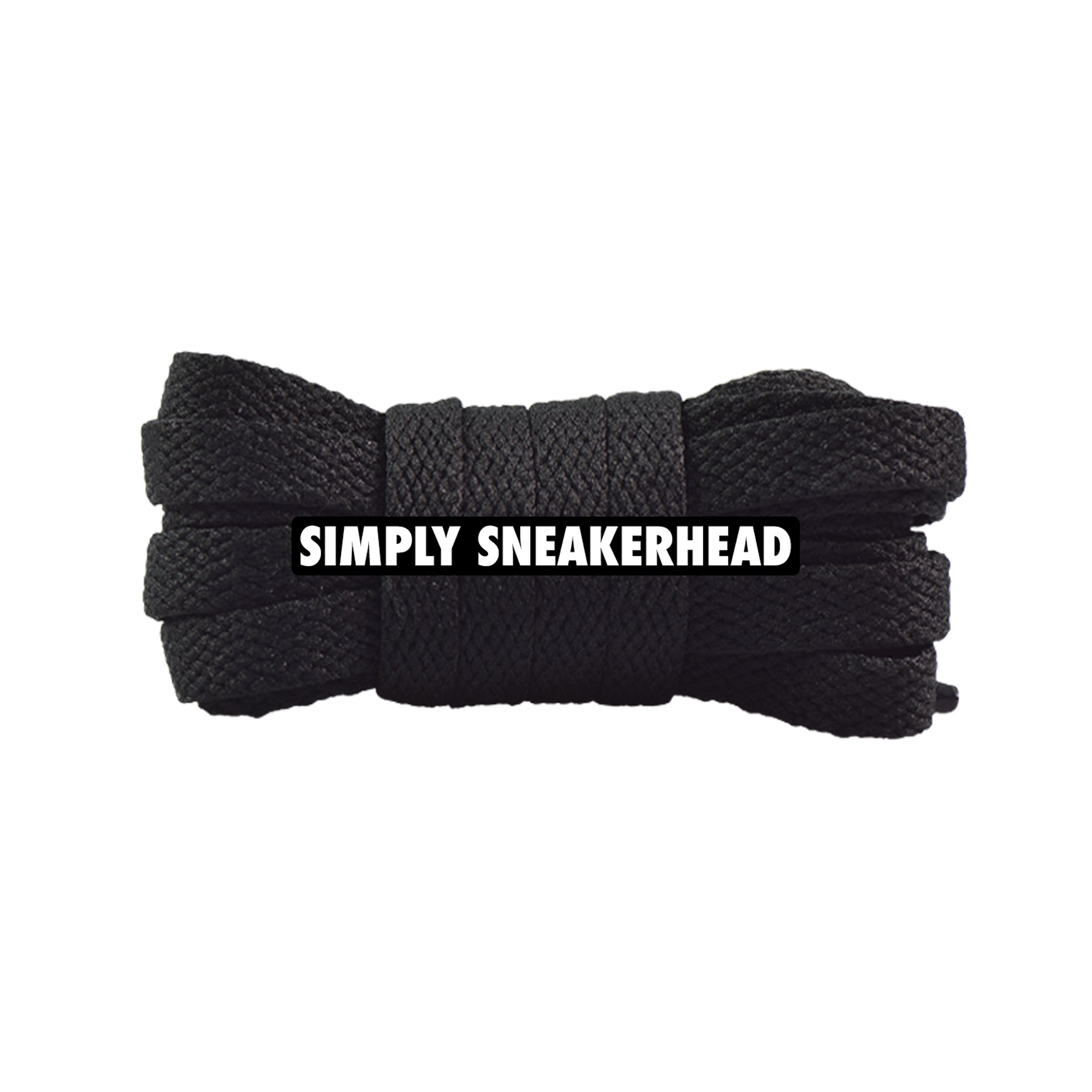 Black Slim Flat Shoelaces