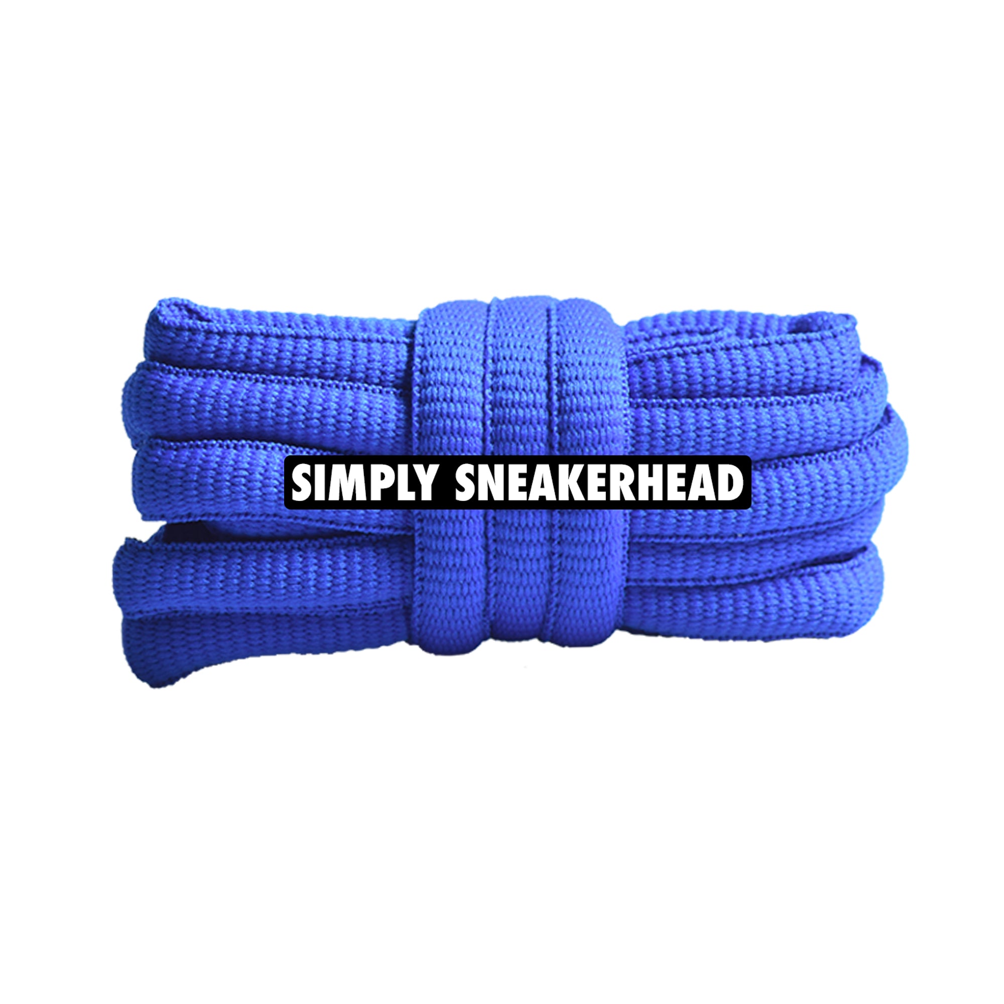 Blue Classic Oval Shoelaces