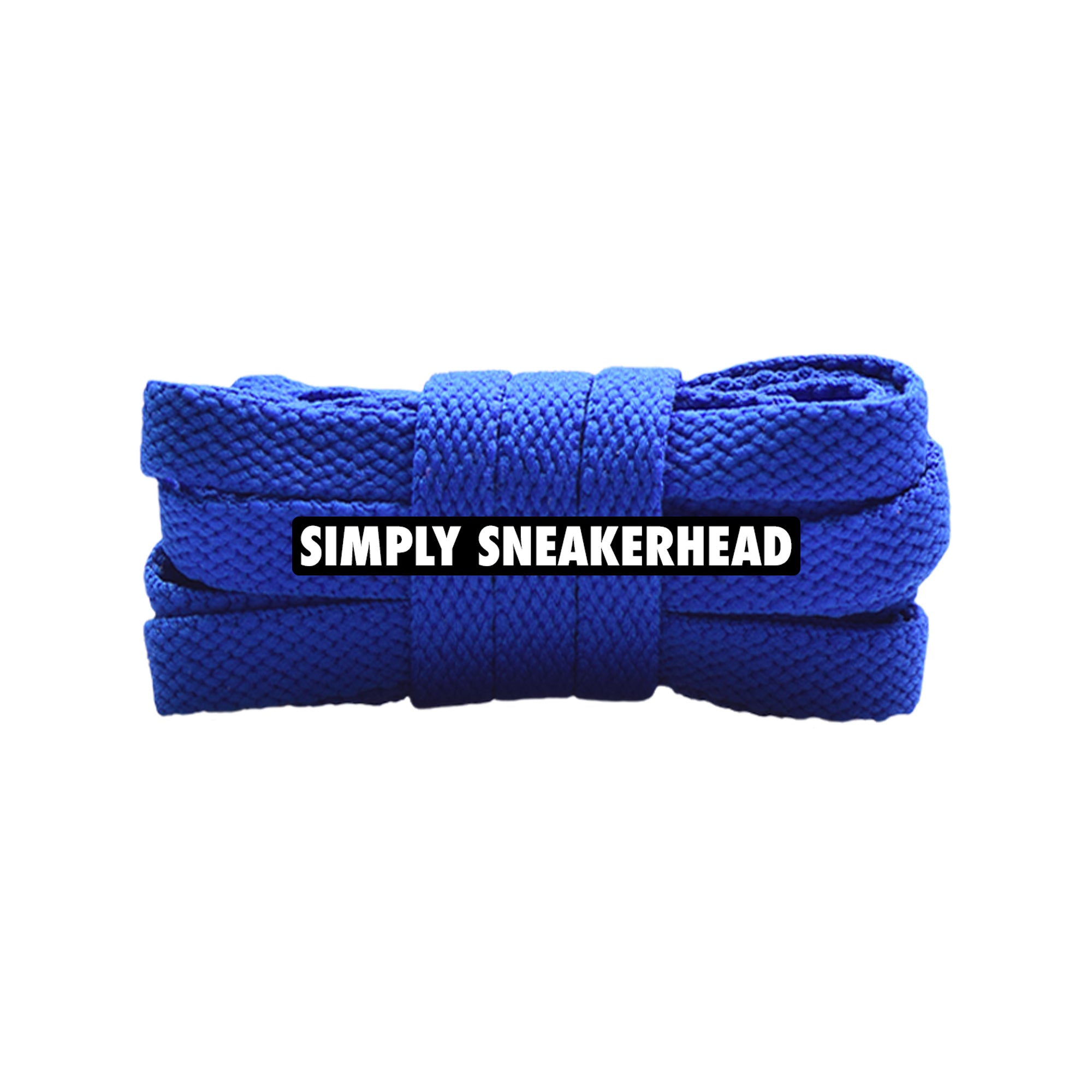 Blue Premium Flat Shoelaces