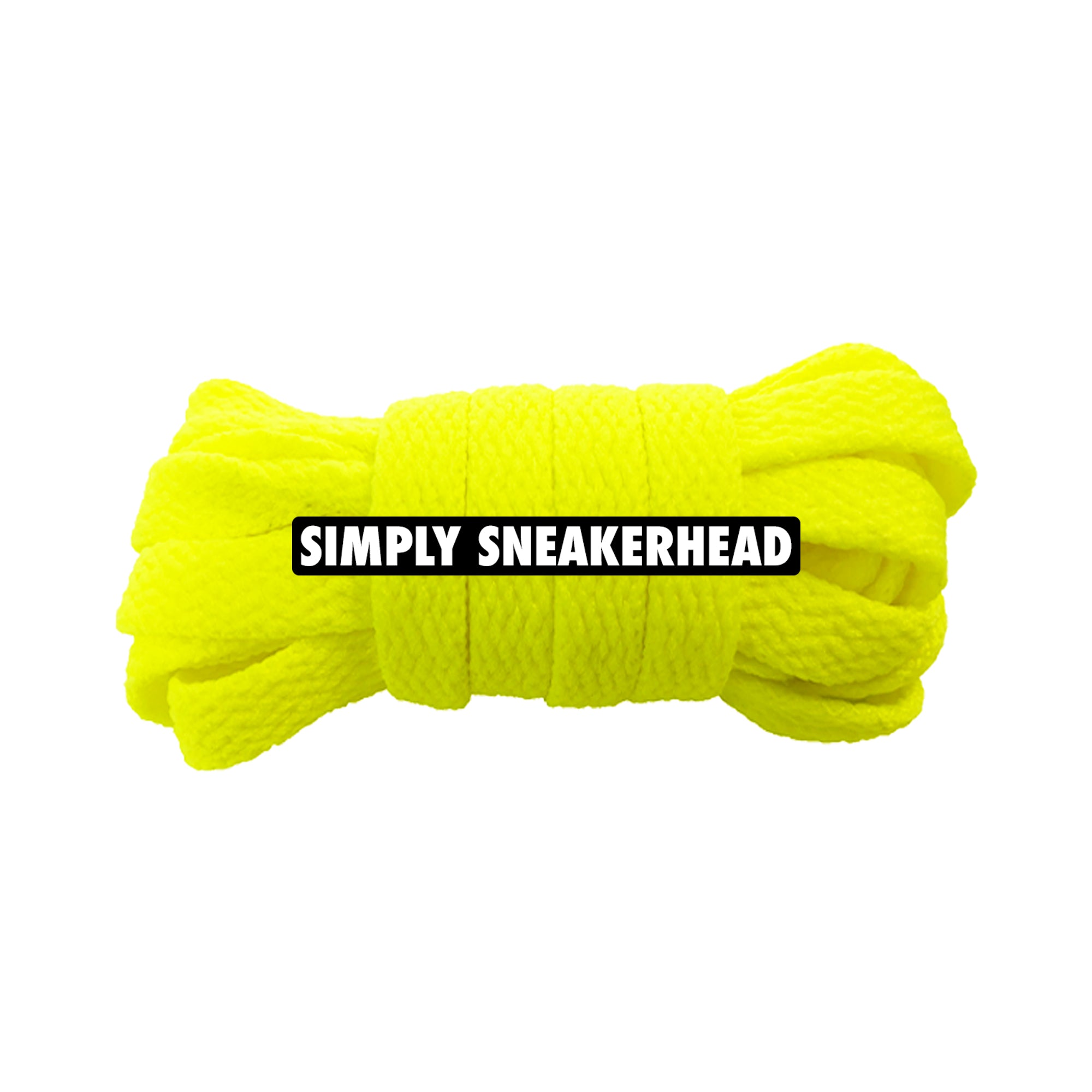 Bright Yellow Classic Flat Shoelaces