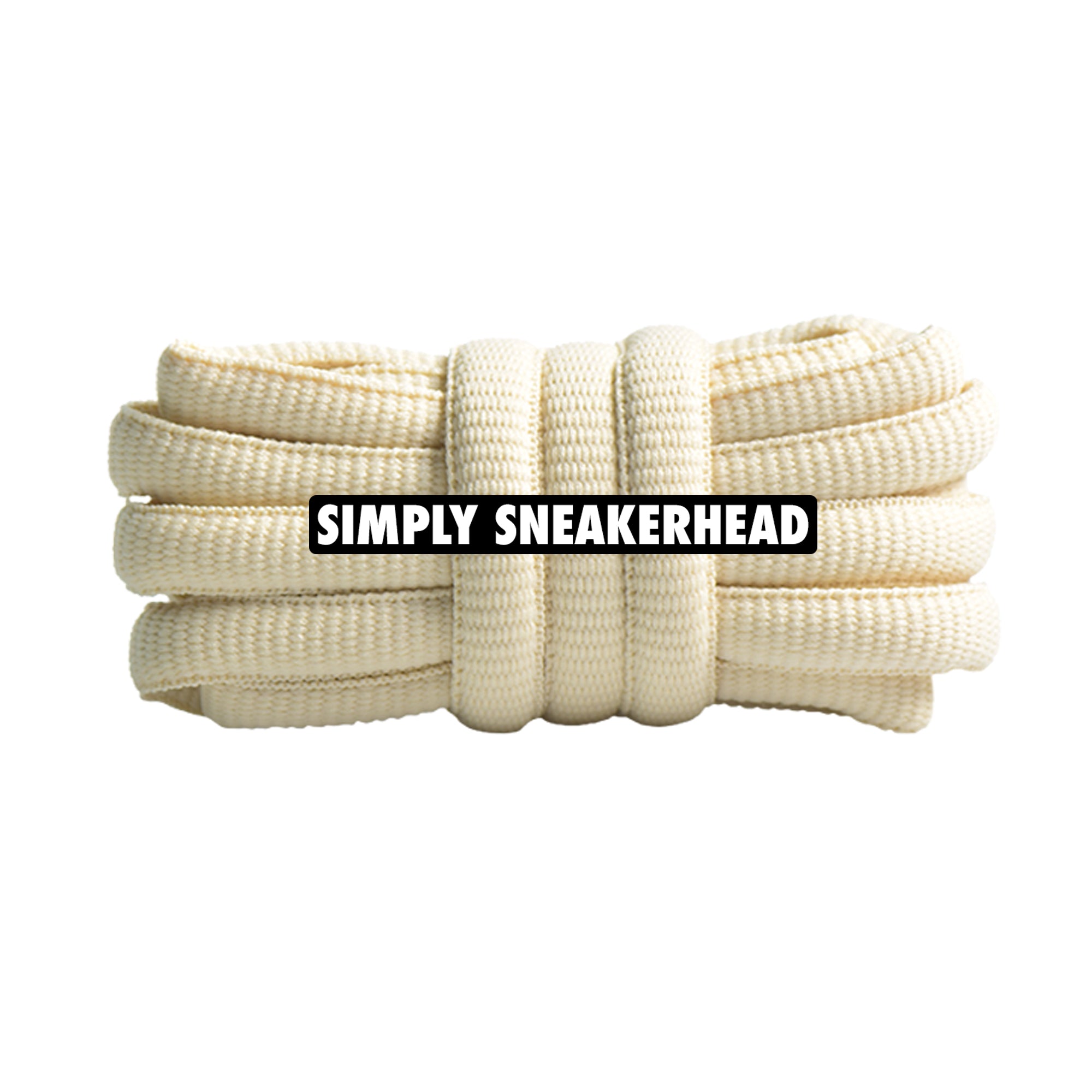 Cream Classic Oval Shoelaces SIMPLY SNEAKERHEAD