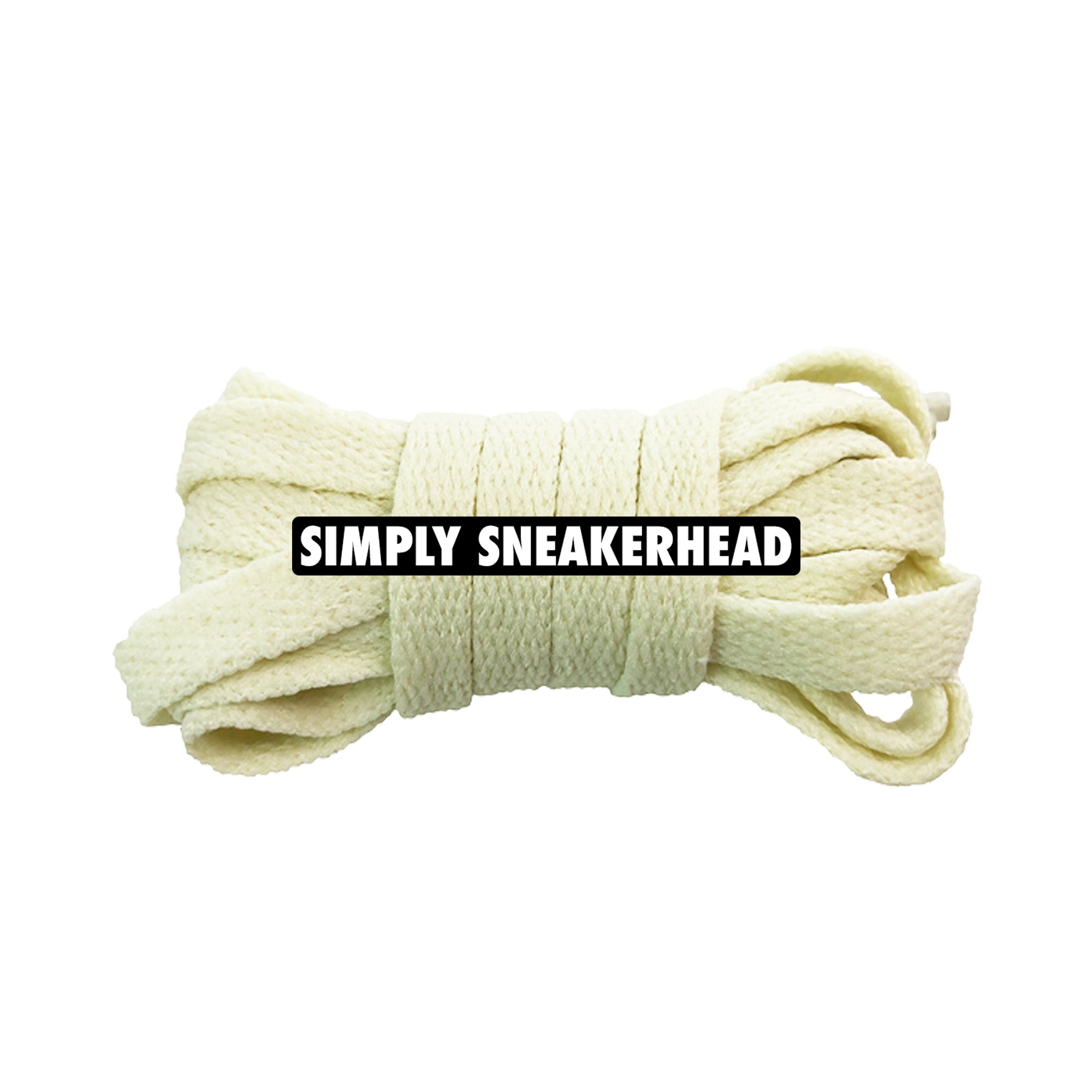 Cream Classic Flat Shoelaces