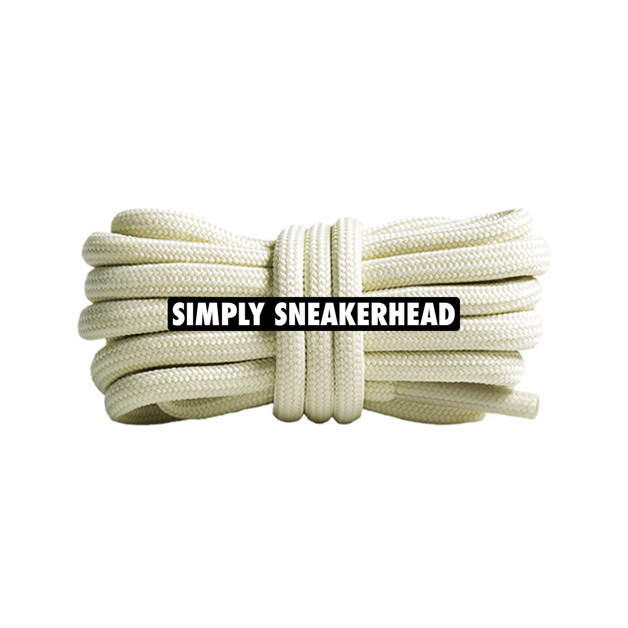 Cream 350 Boost Rope Shoelaces