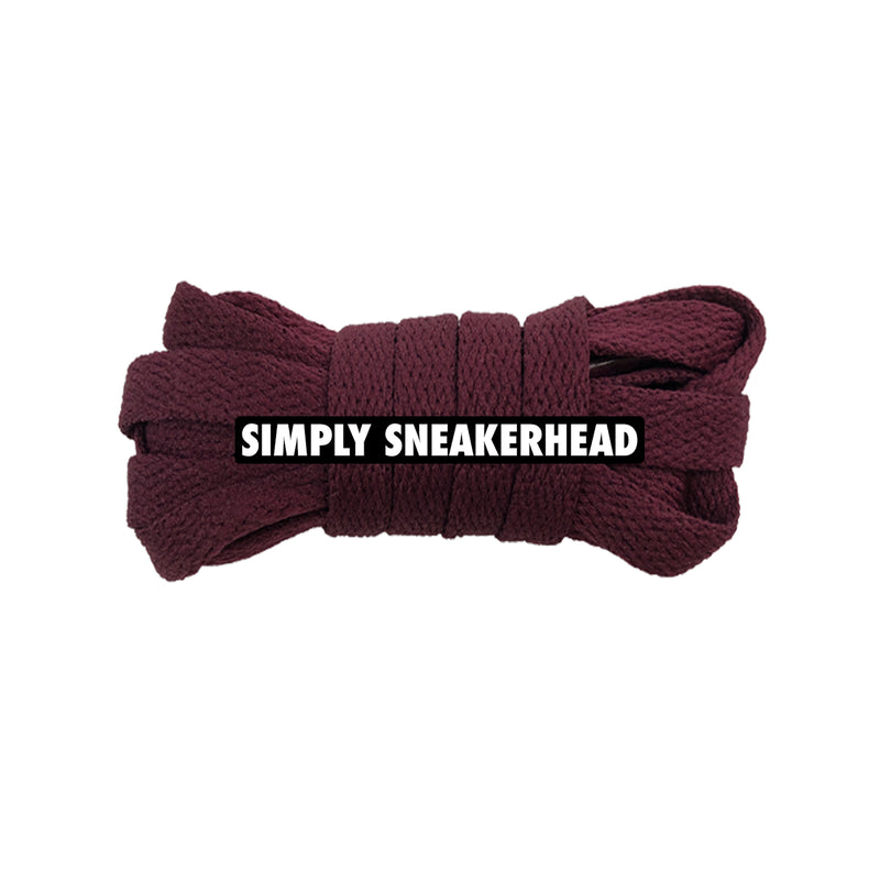 Dark Claret Classic Flat Shoelaces