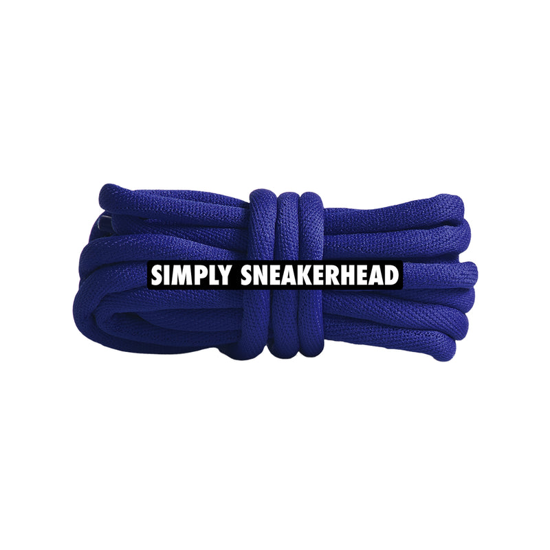 Dark Royal Soft Tubular Round Shoelaces