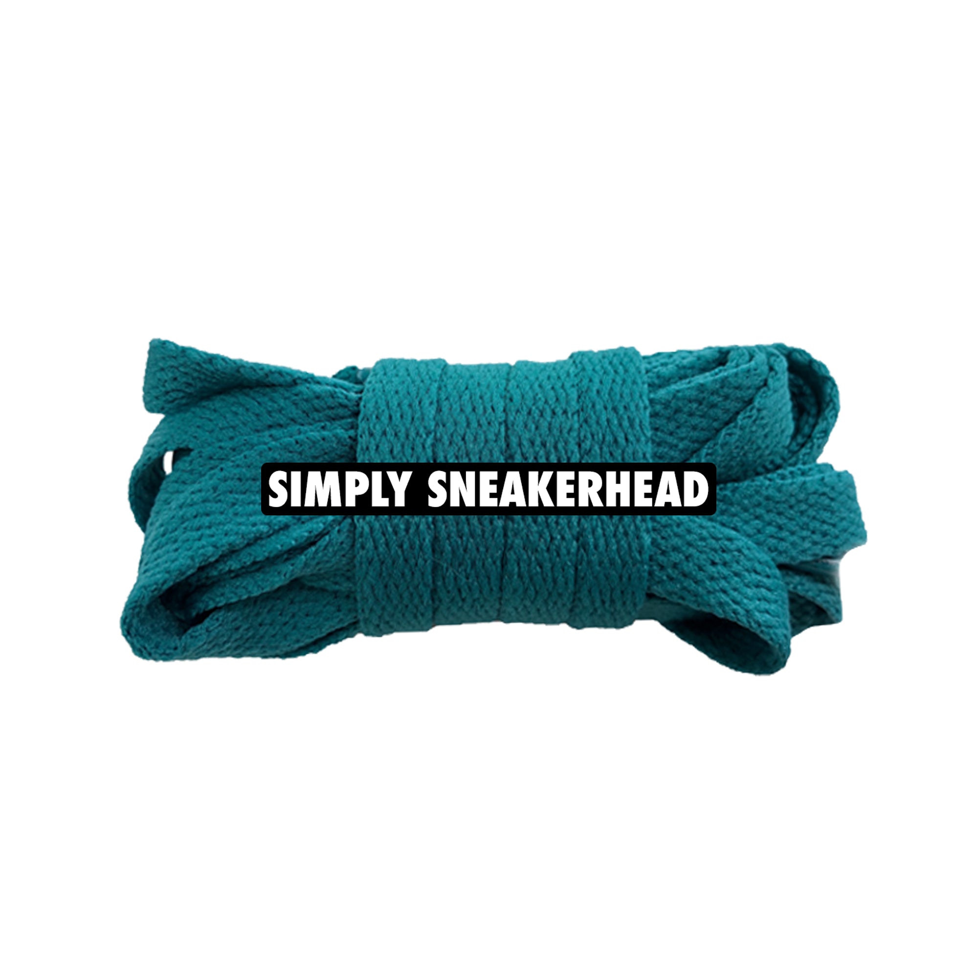 Dark Teal Classic Flat Shoelaces