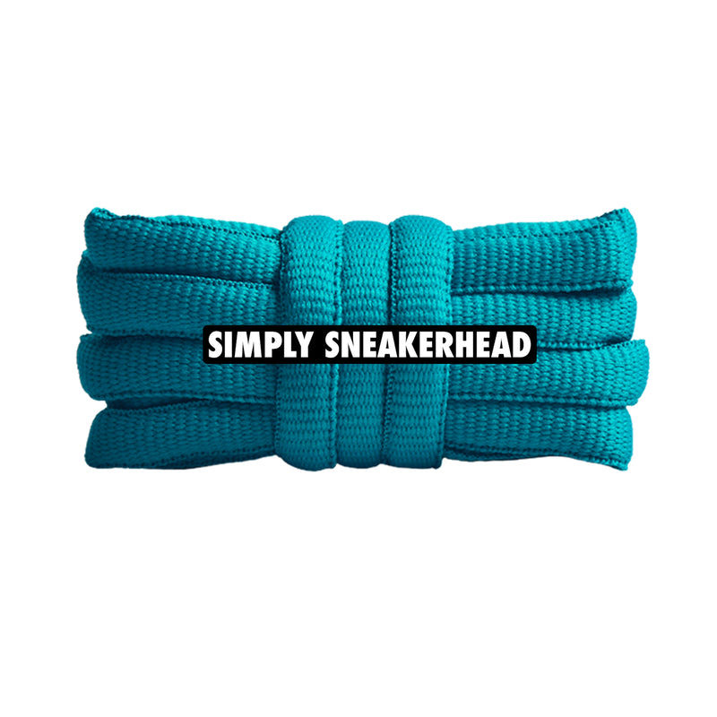 Dark Teal Classic Oval Shoelaces