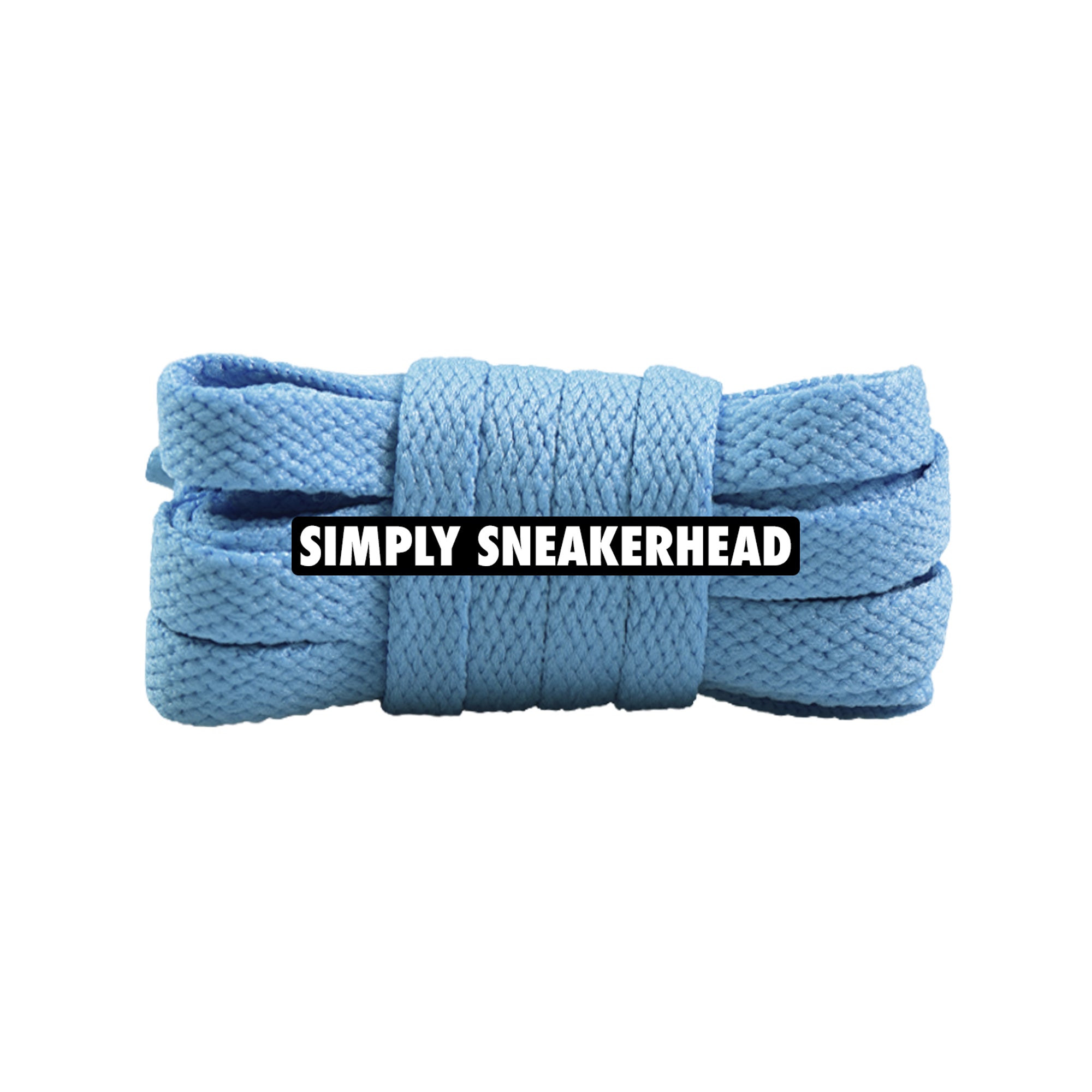 French Blue Slim Flat Shoelaces