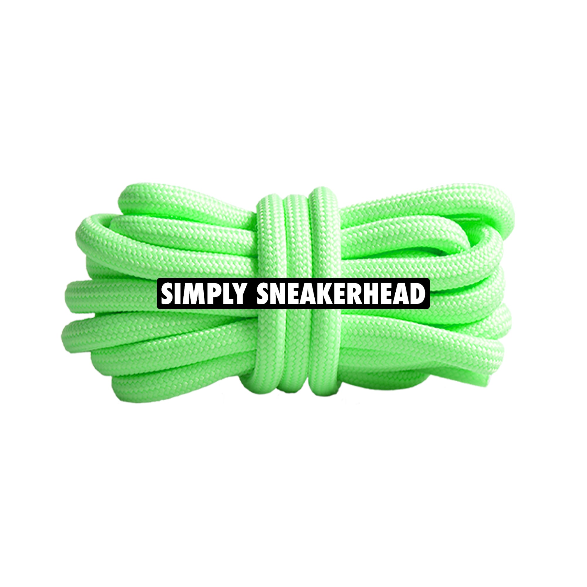 Green Aura 350 Boost Rope Shoelaces