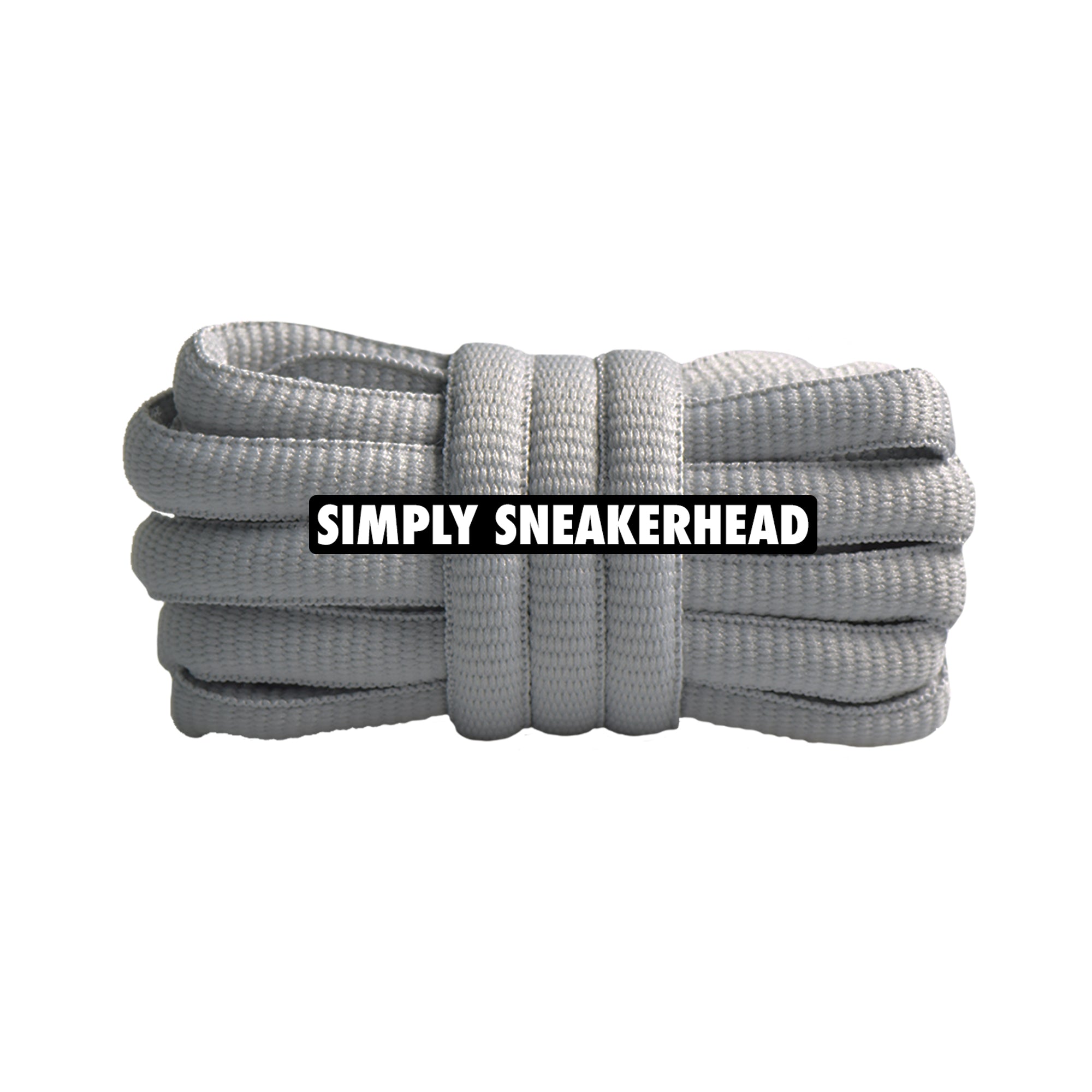 Grey Classic Oval Shoelaces