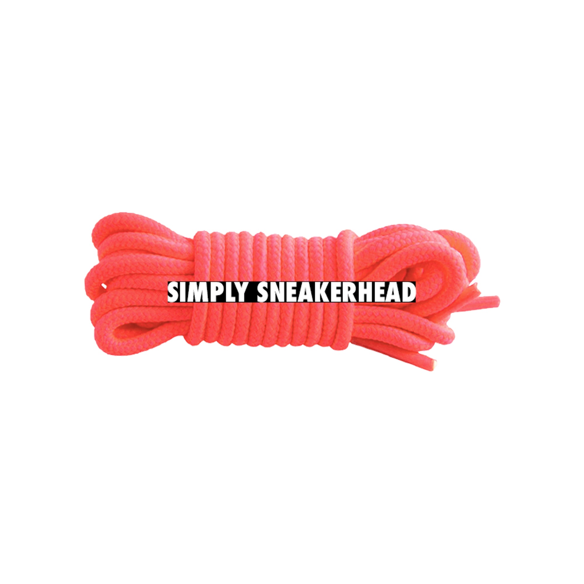 Infra Pink Classic Thin Round Shoelaces