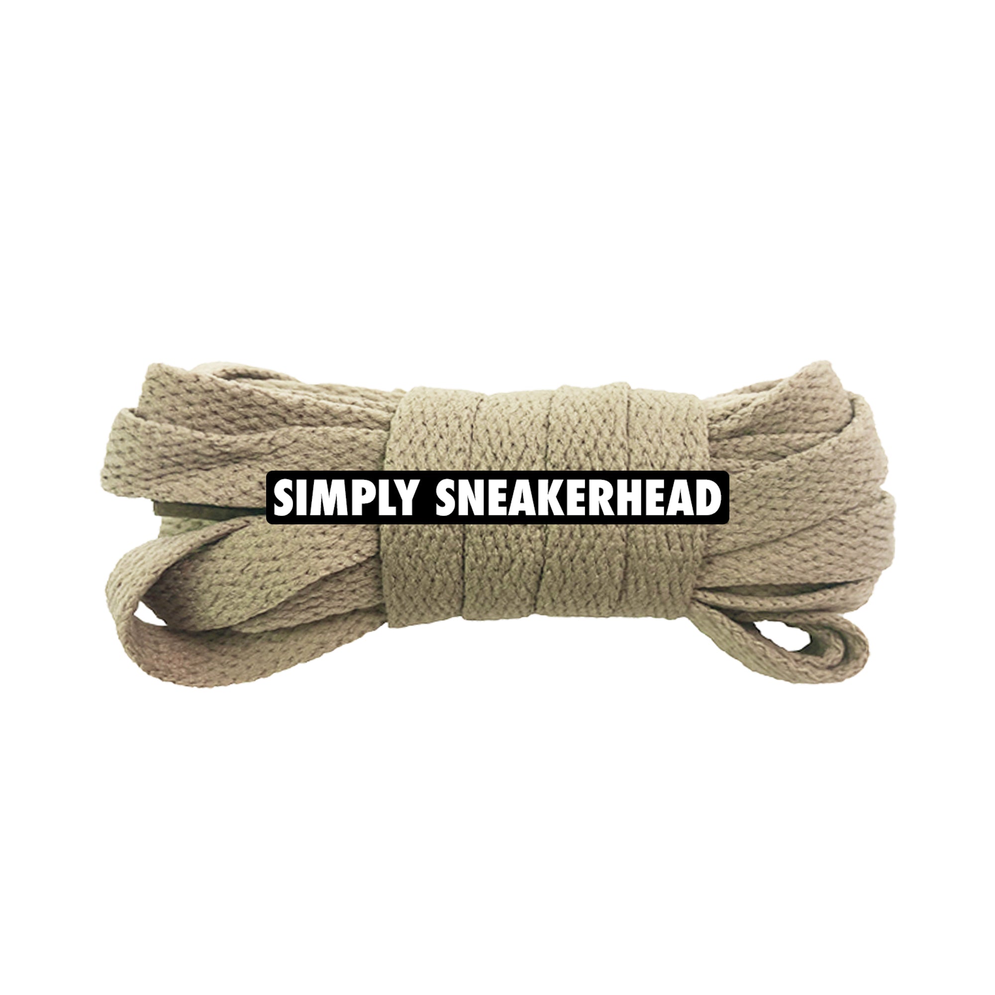 Khaki Classic Flat Shoelaces