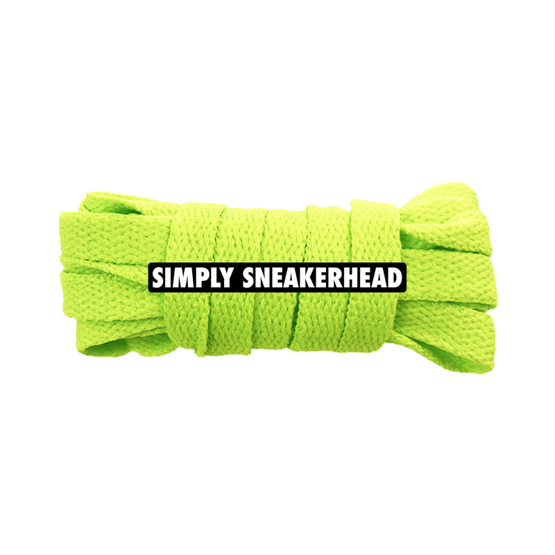 Lime Classic Flat Shoelaces