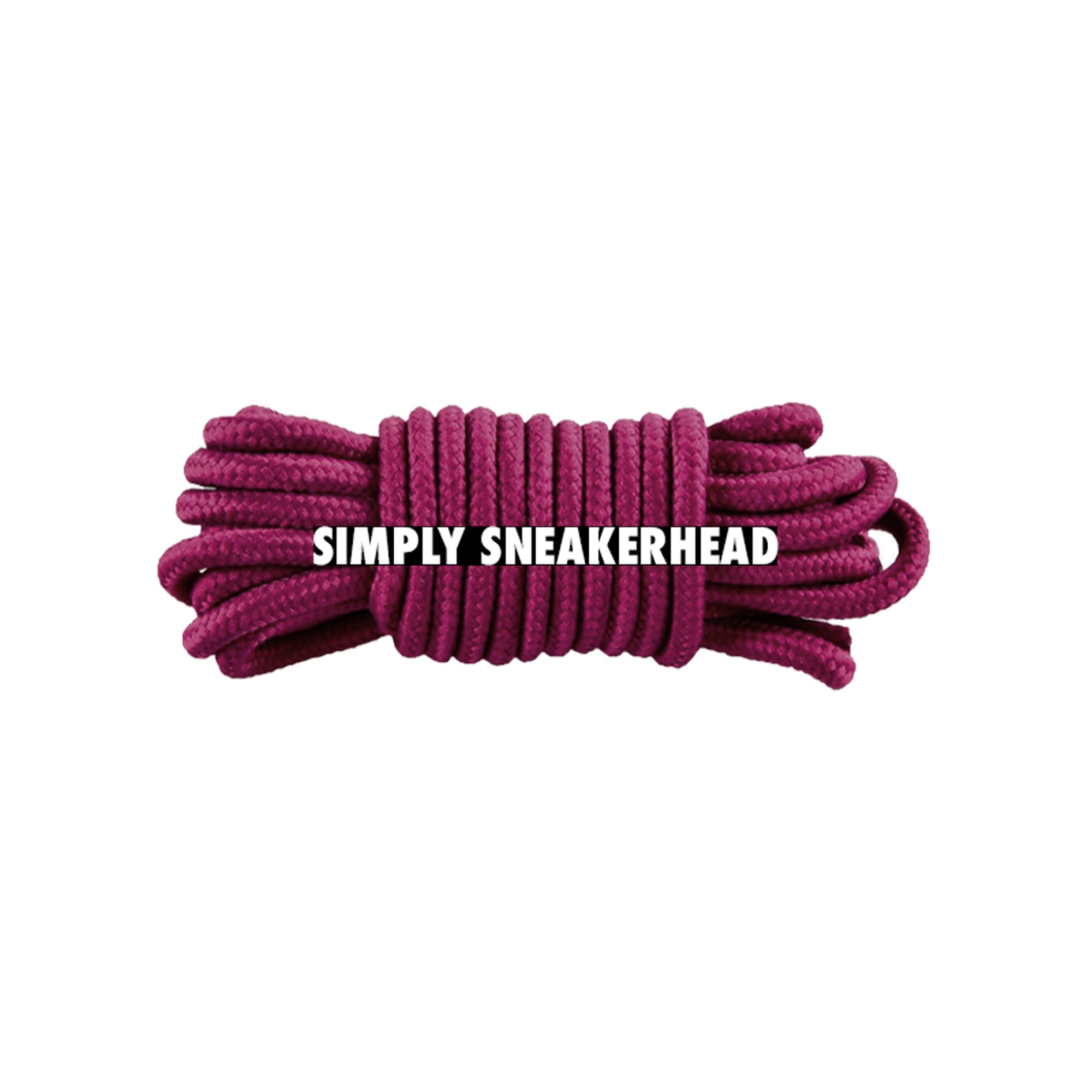 Maroon Classic Thin Round Shoelaces