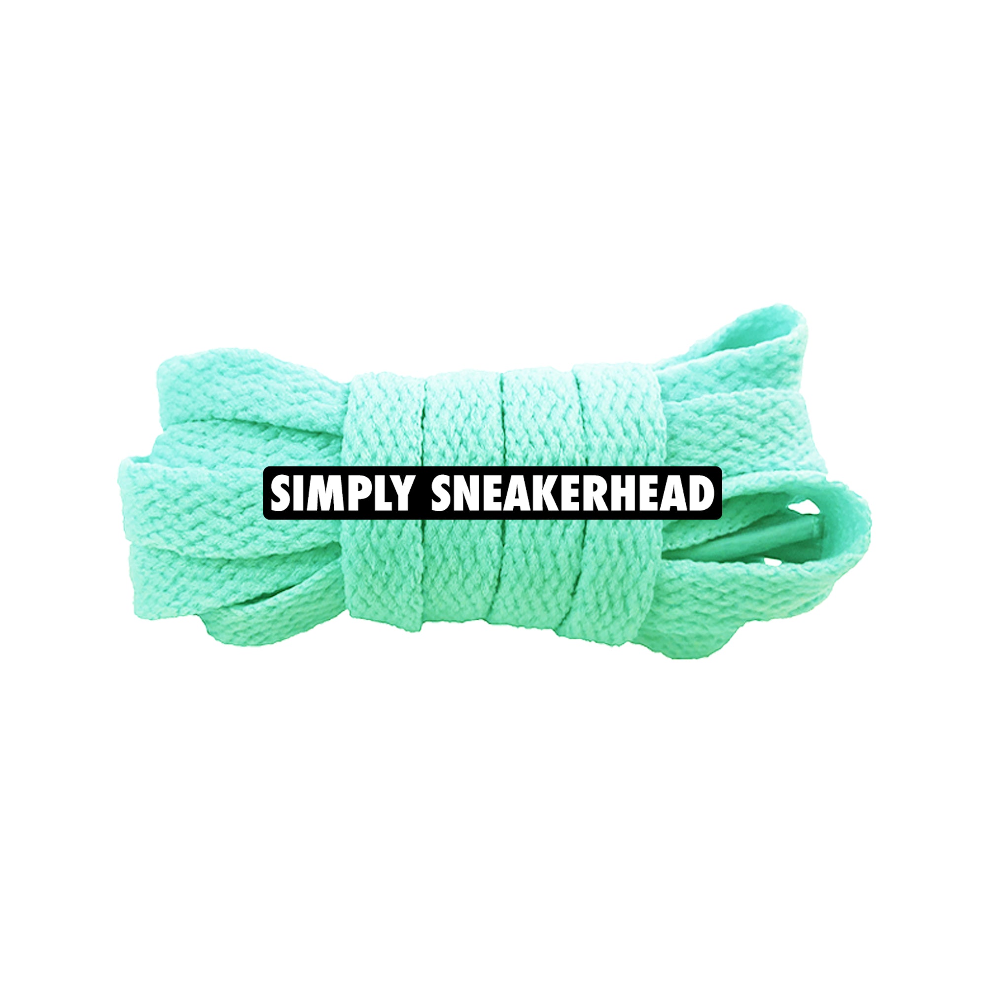 Mint Blue Classic Flat Shoelaces