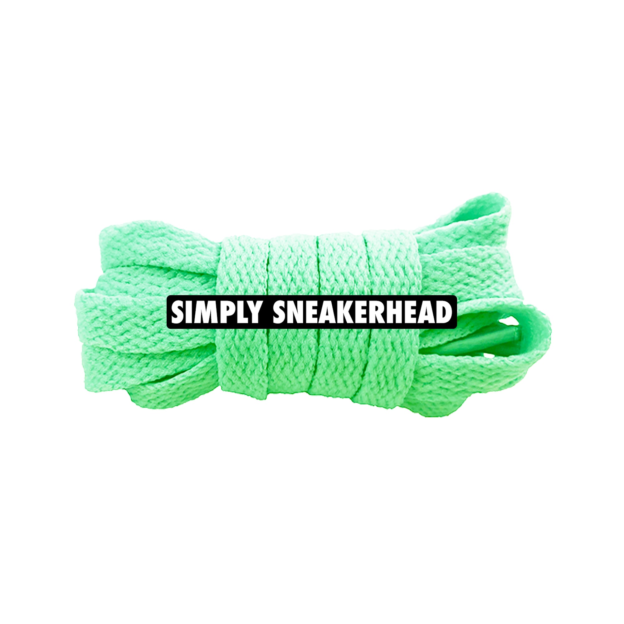 Mint Green Classic Flat Shoelaces