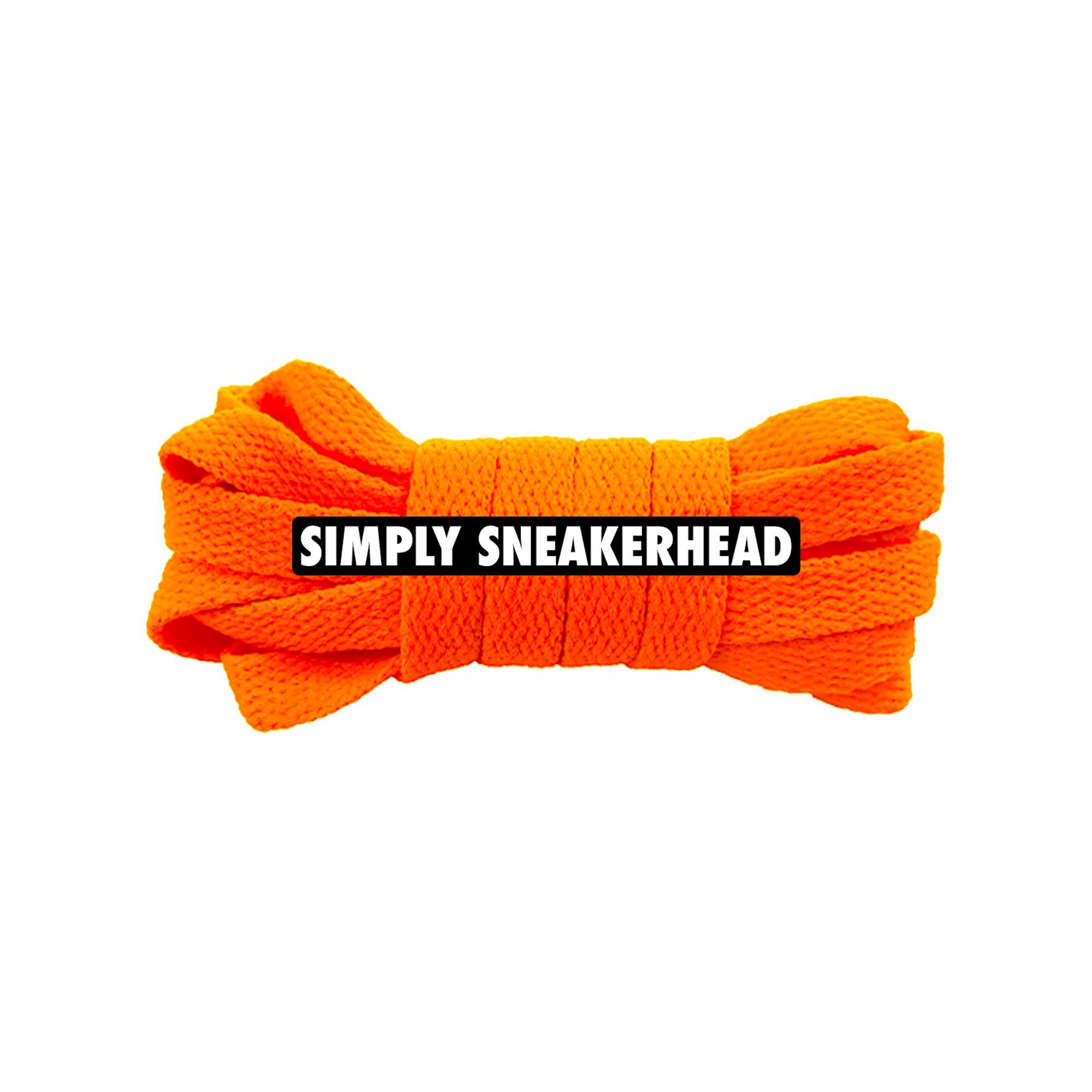 Neon Orange Classic Flat Shoelaces