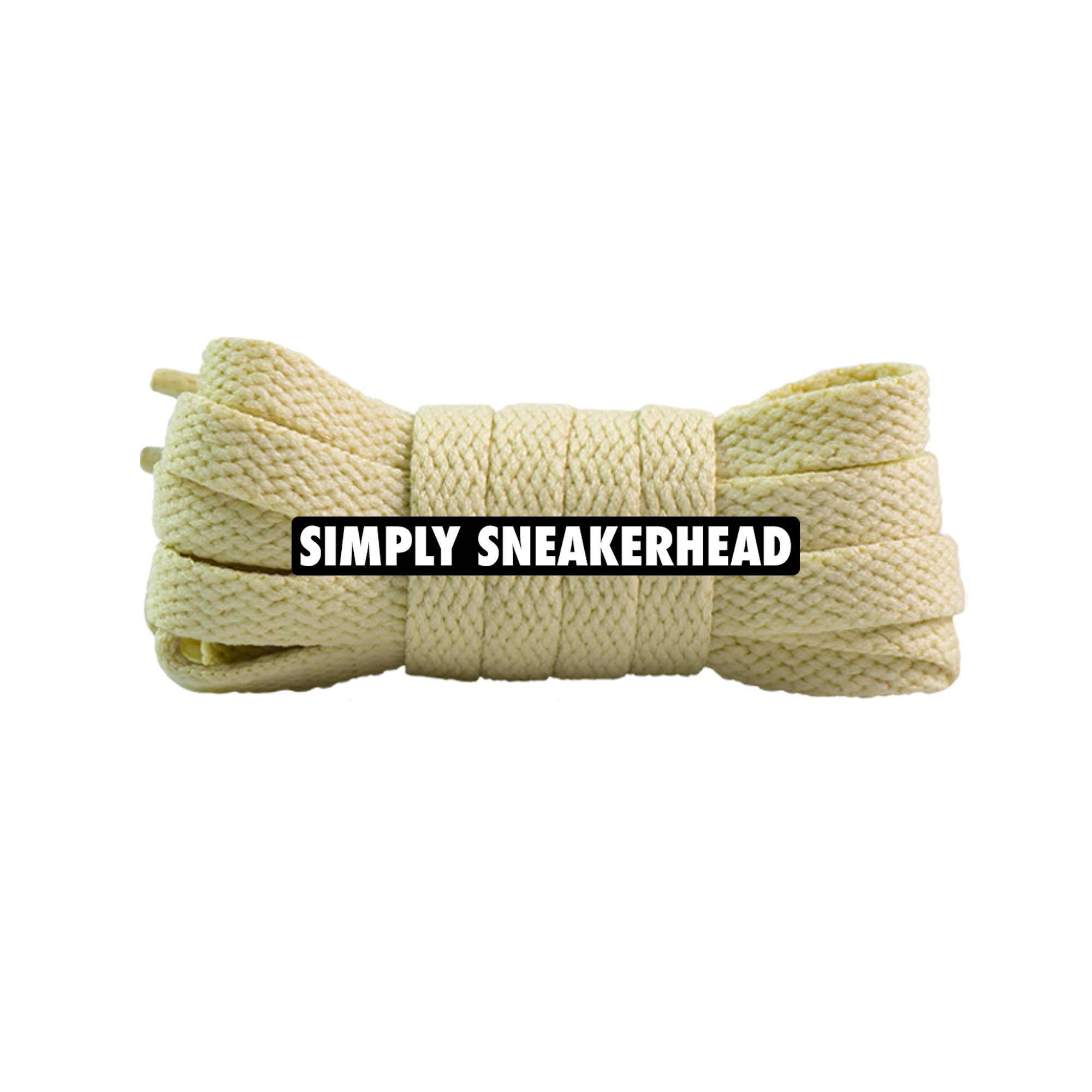 Oatmeal Slim Flat Shoelaces