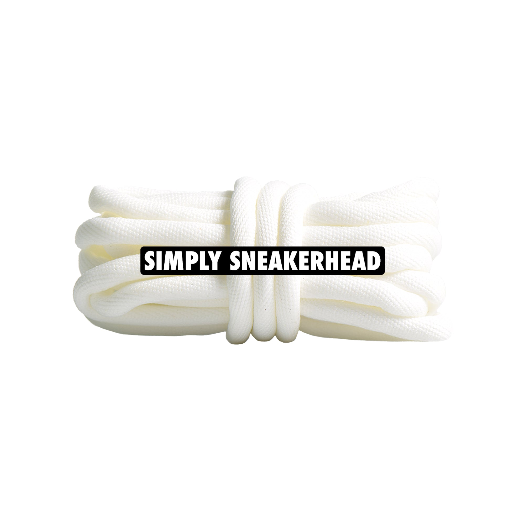 Off White Soft Tubular Round Shoelaces