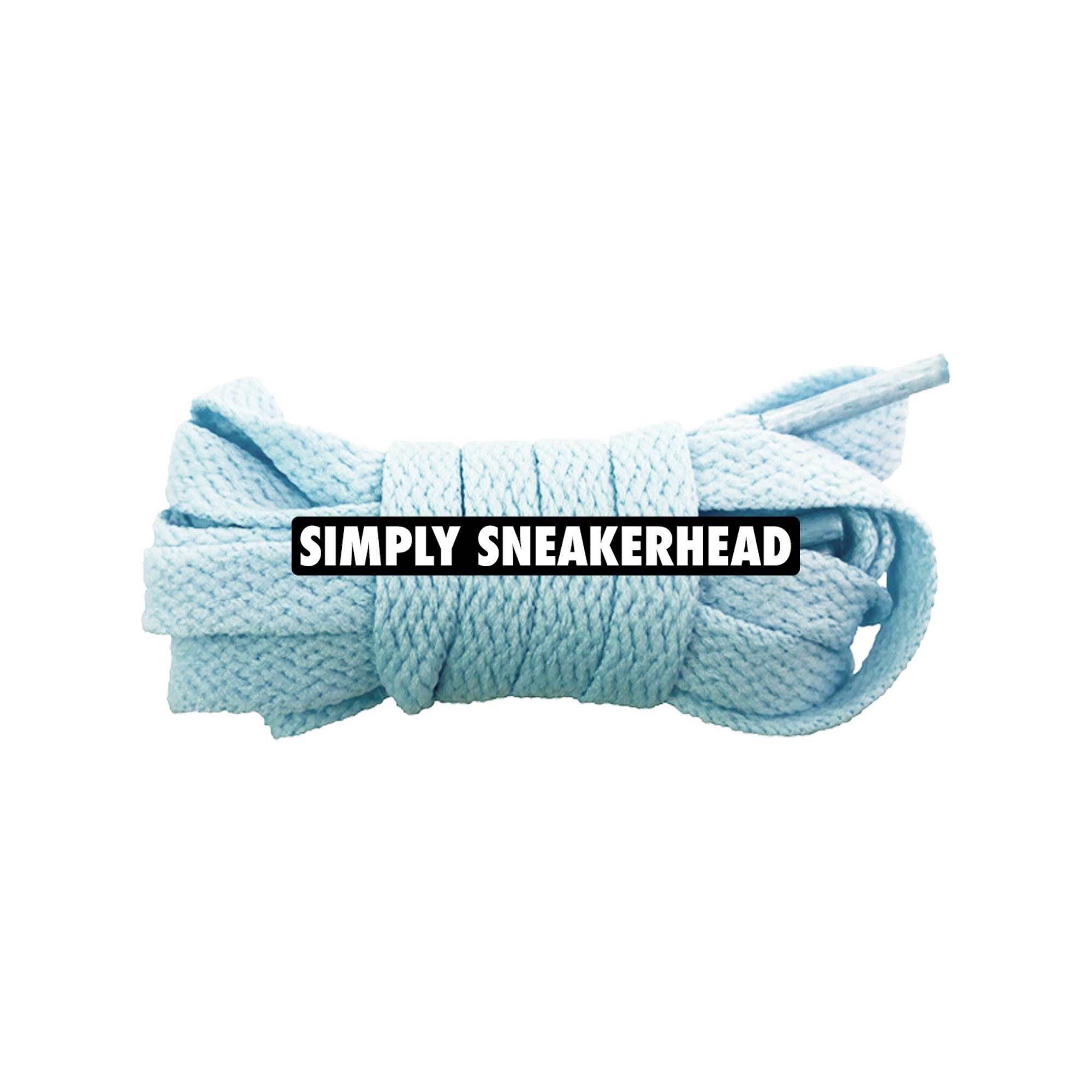 Powder Blue Classic Flat Shoelaces