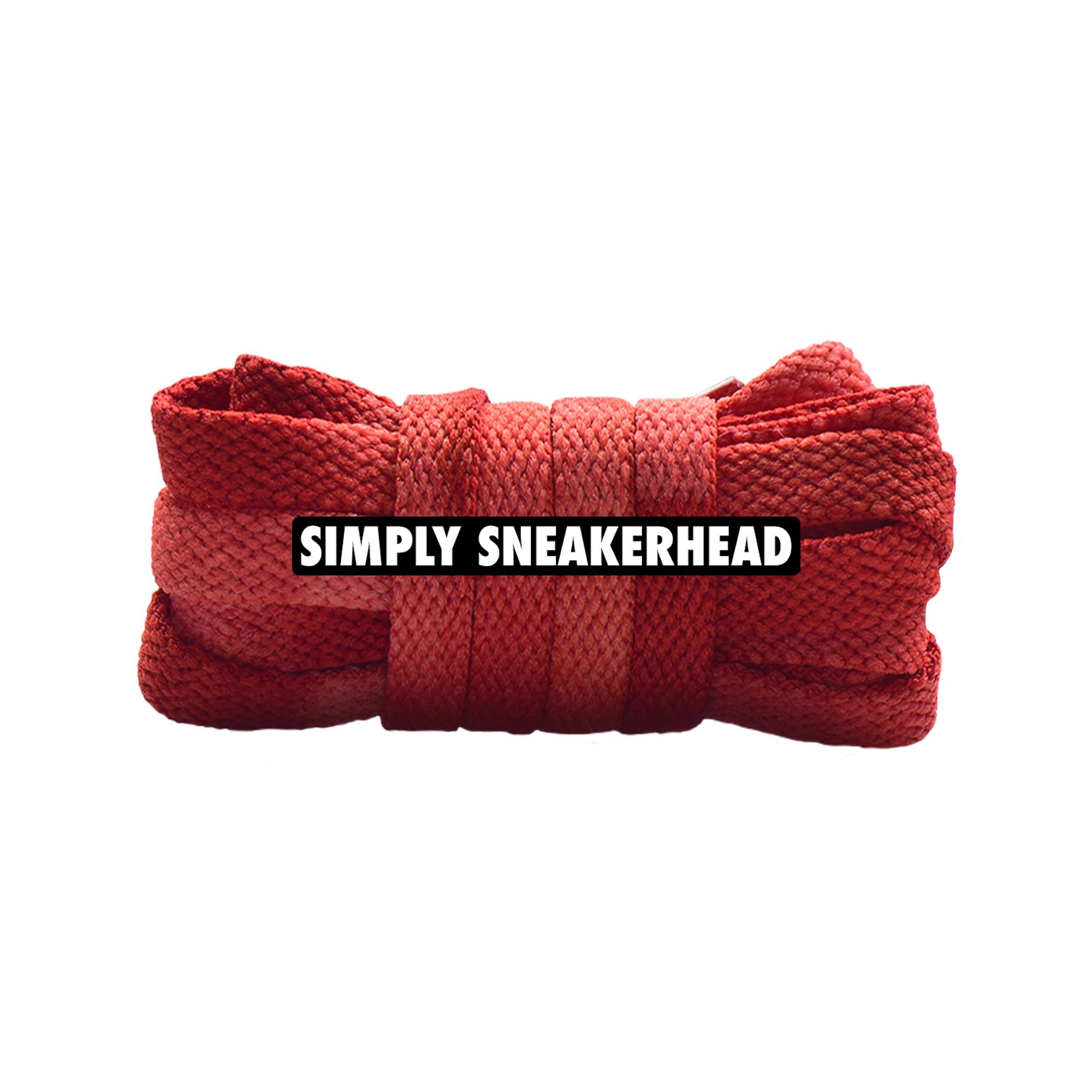 Red Faded Premium Flat Shoelaces