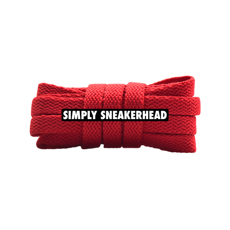 Red Premium Flat Shoelaces