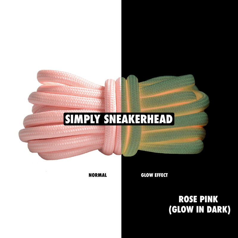 Rose Pink In Dark Luminous 350 Boost Rope Shoelaces