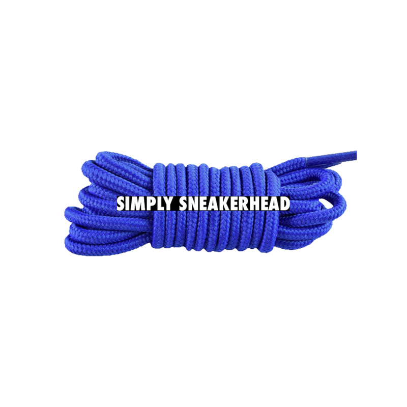 Royal Blue Classic Thin Round Shoelaces