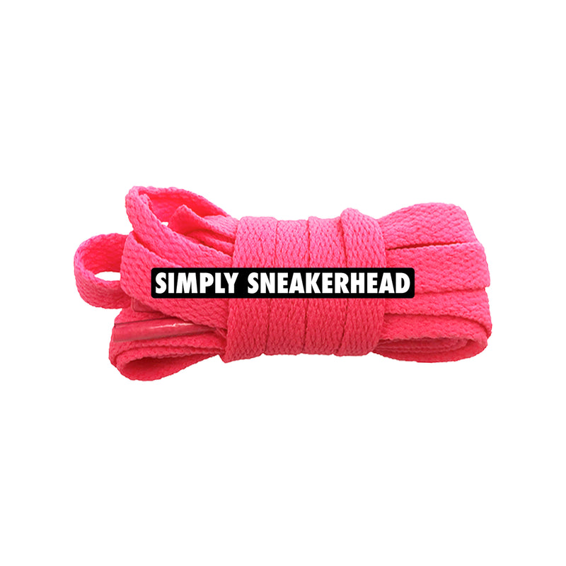 South Beach Pink Classic Flat Shoelaces