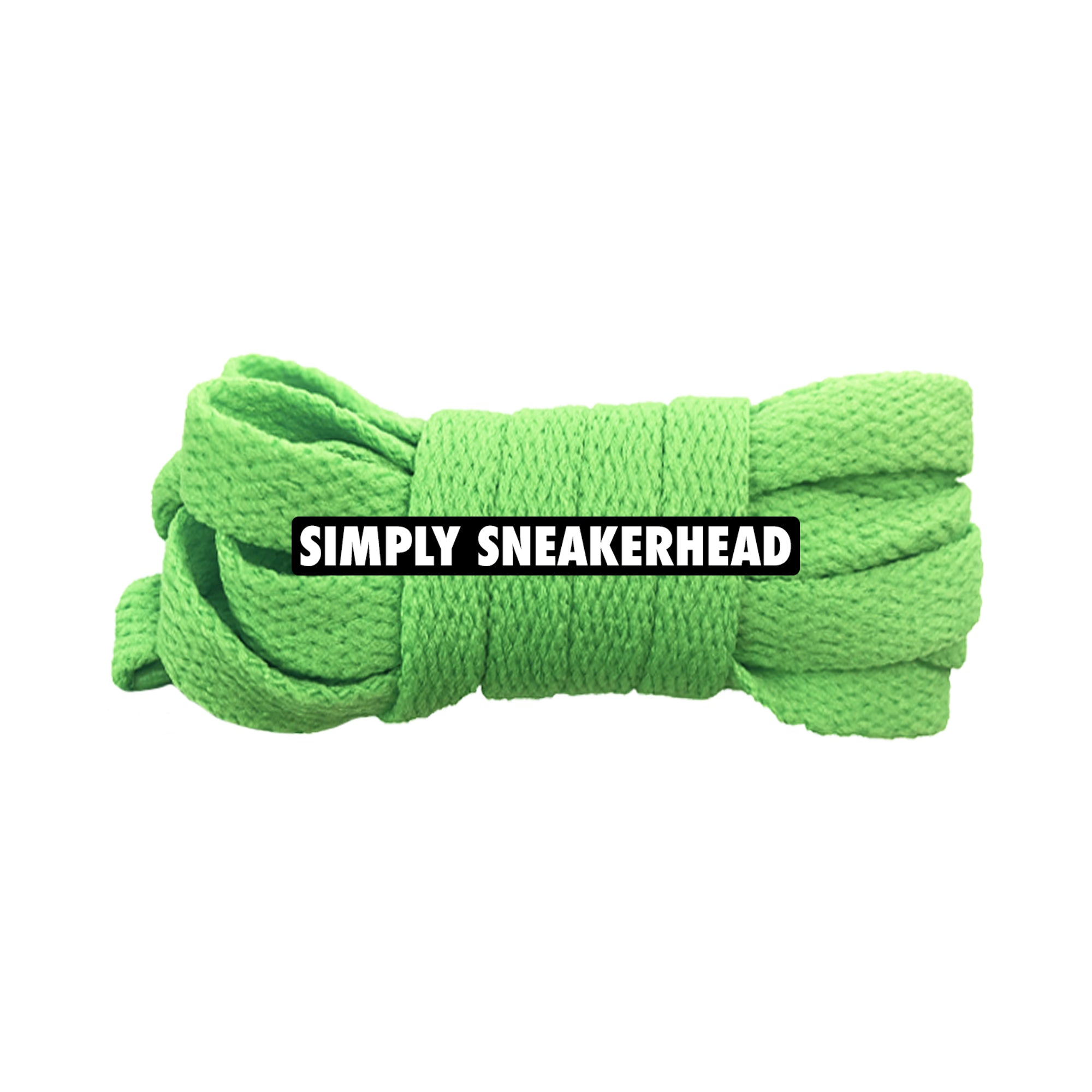 Spotlight Green Classic Flat Shoelaces