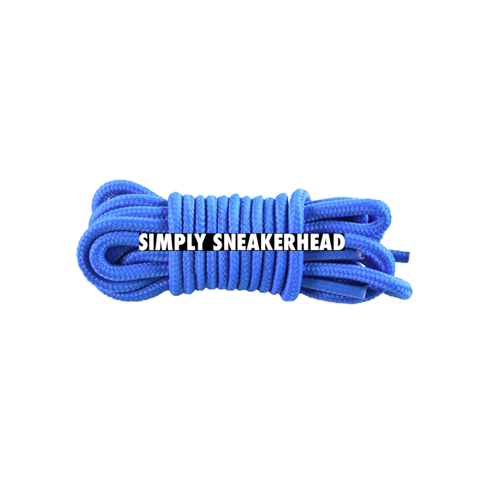 Steel Blue Classic Thin Round Shoelaces