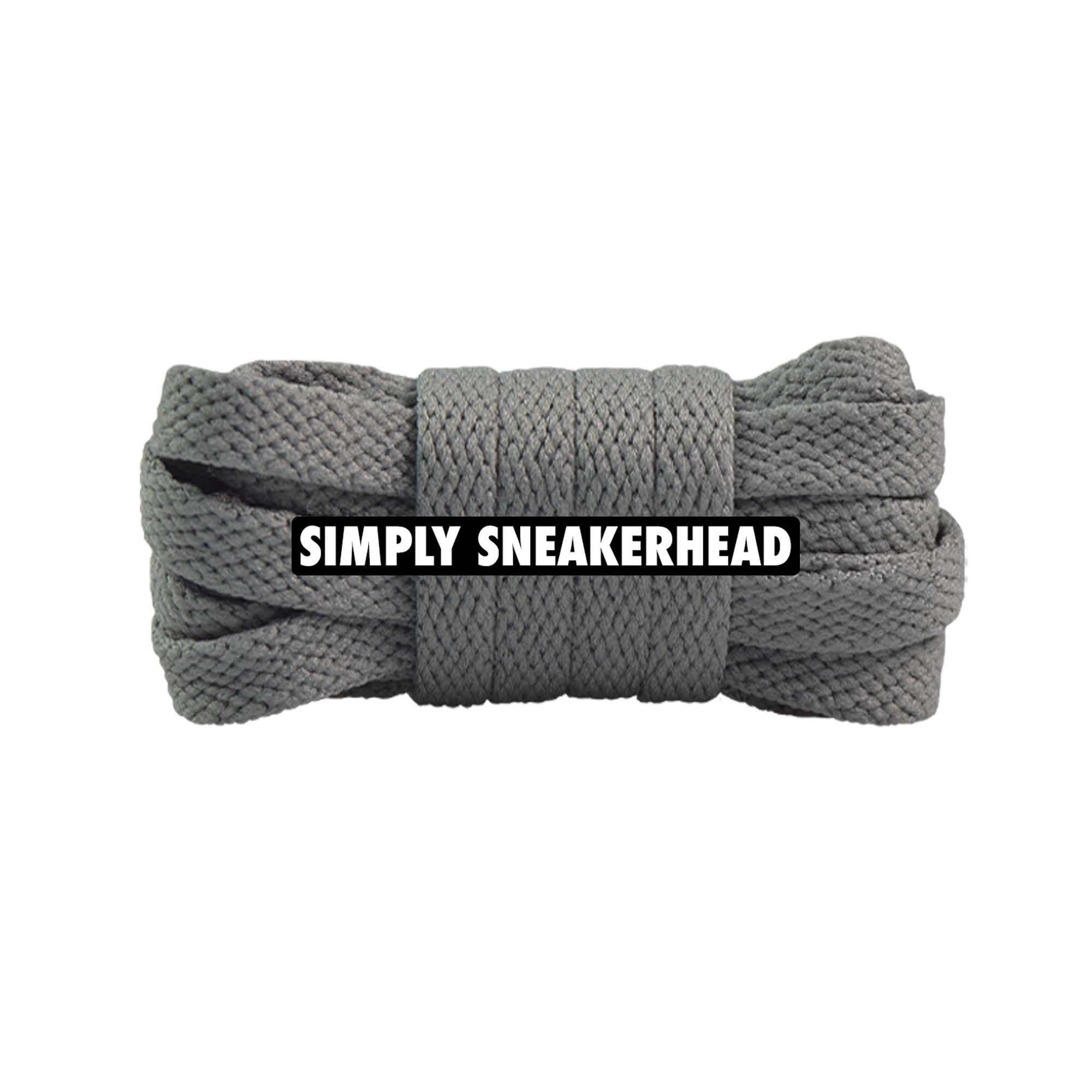 Stone Slim Flat Shoelaces