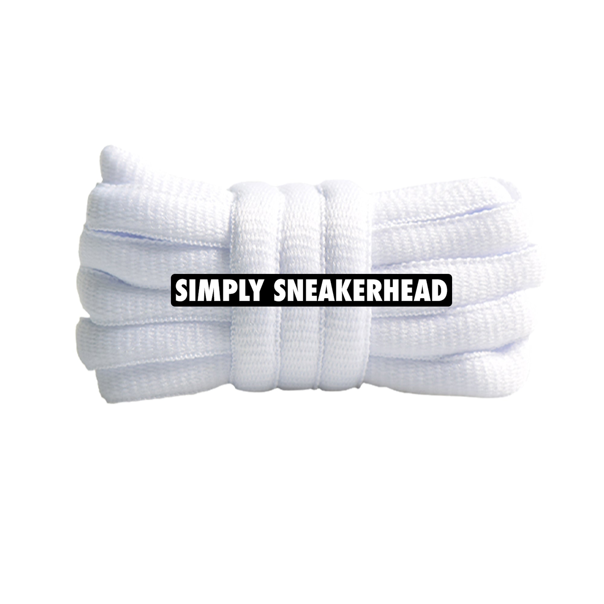 White Classic Oval Shoelaces