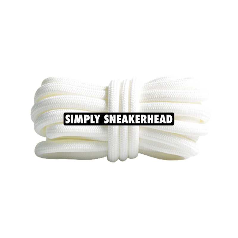 White 350 Boost Rope Shoelaces