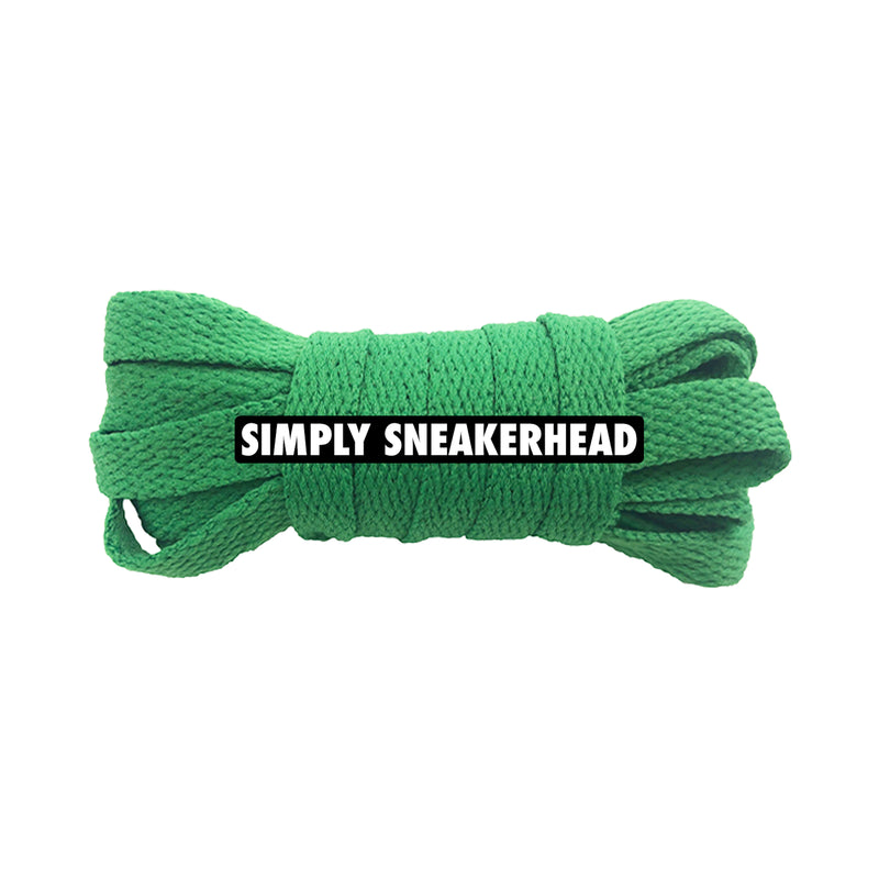 Winter Green Classic Flat Shoelaces